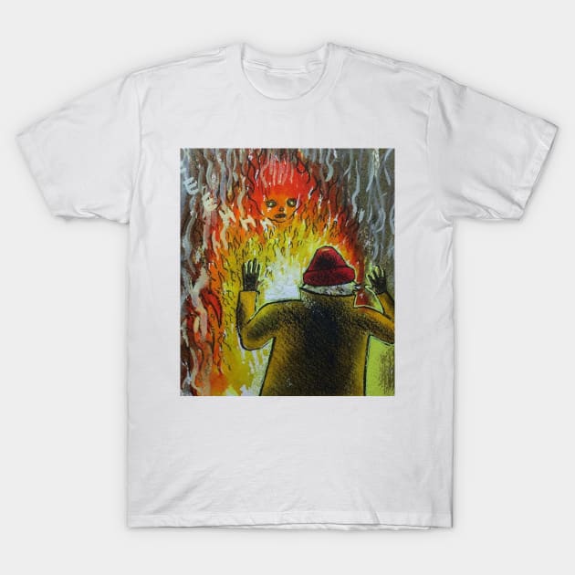 Ship Fire T-Shirt by DaveProch
